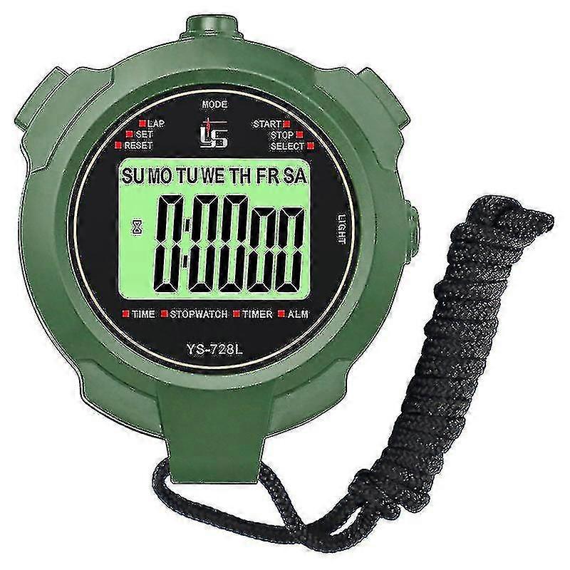 Stopwatch, Professional 2-memory Stopwatch With Mute And Light Function For Sports