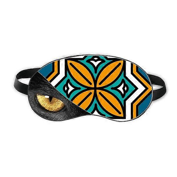 Geometry Morocco Style Pattern Eye Head Rest Dark Cosmetology Shade Cover