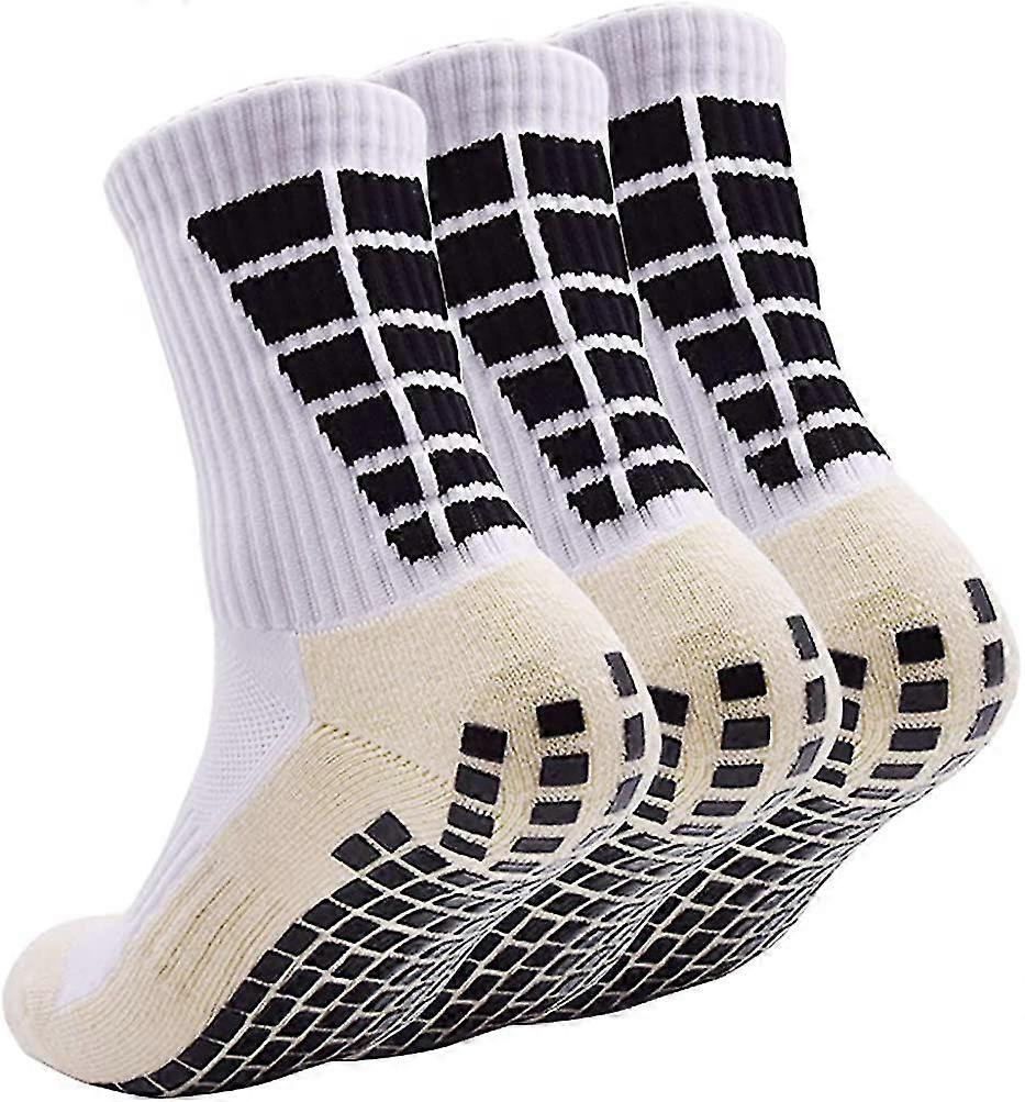 3 Pairs Non Slip Hospital Socks, Anti Slip Non Skid Slipper Hospital Socks With Grips For Adults Men Women Elderly