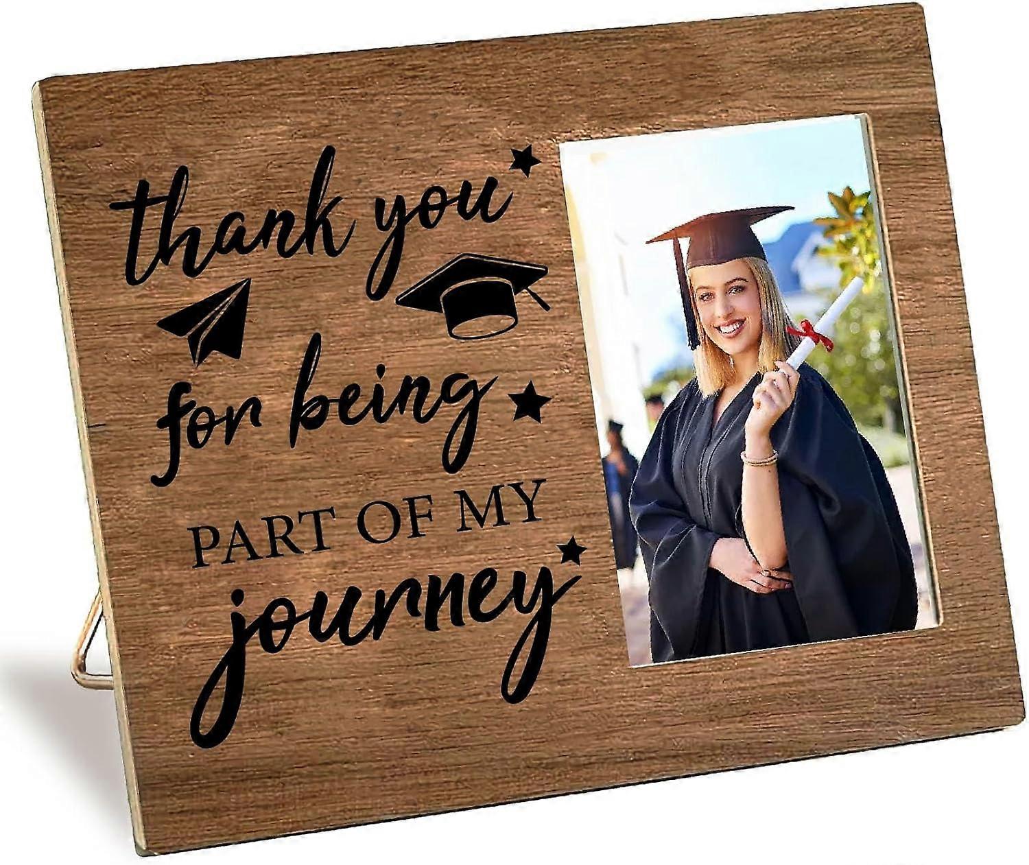 Wooden Photo Frame 4 x 6 Standing Wall Mounted Vintage Rustic Decor Picture Frames with Adjustable Kickstand Posters Photos Hanging Display for Gradua
