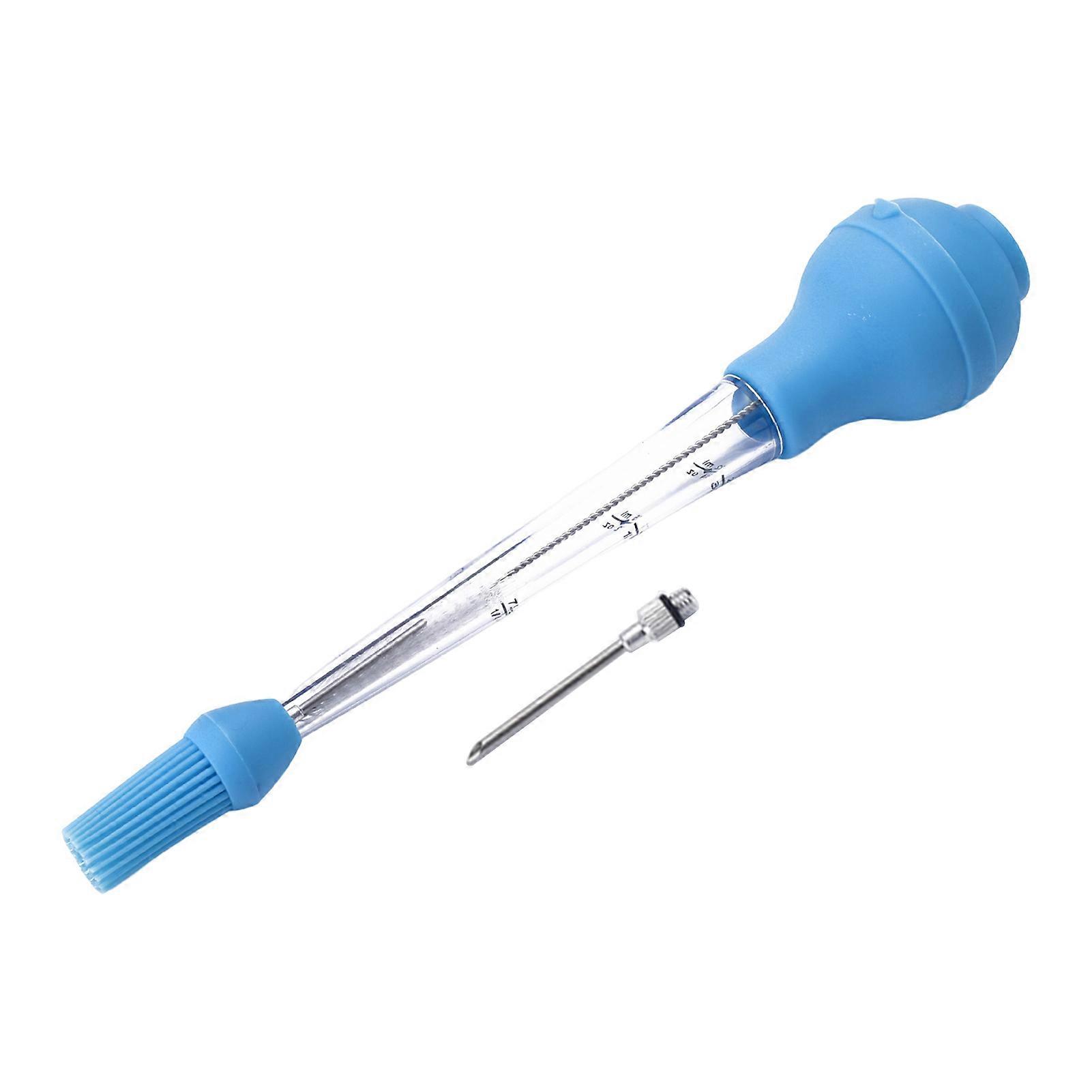 1 Ensemble Dinde Baster Scale Design Facile à nettoyer Portable Dinde Oil Dropper avec Brosse De Nettoyage Fournitures De Barbecue
