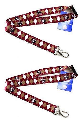 Florida State Seminoles NCAA Argyle Lanyard 2 Pack