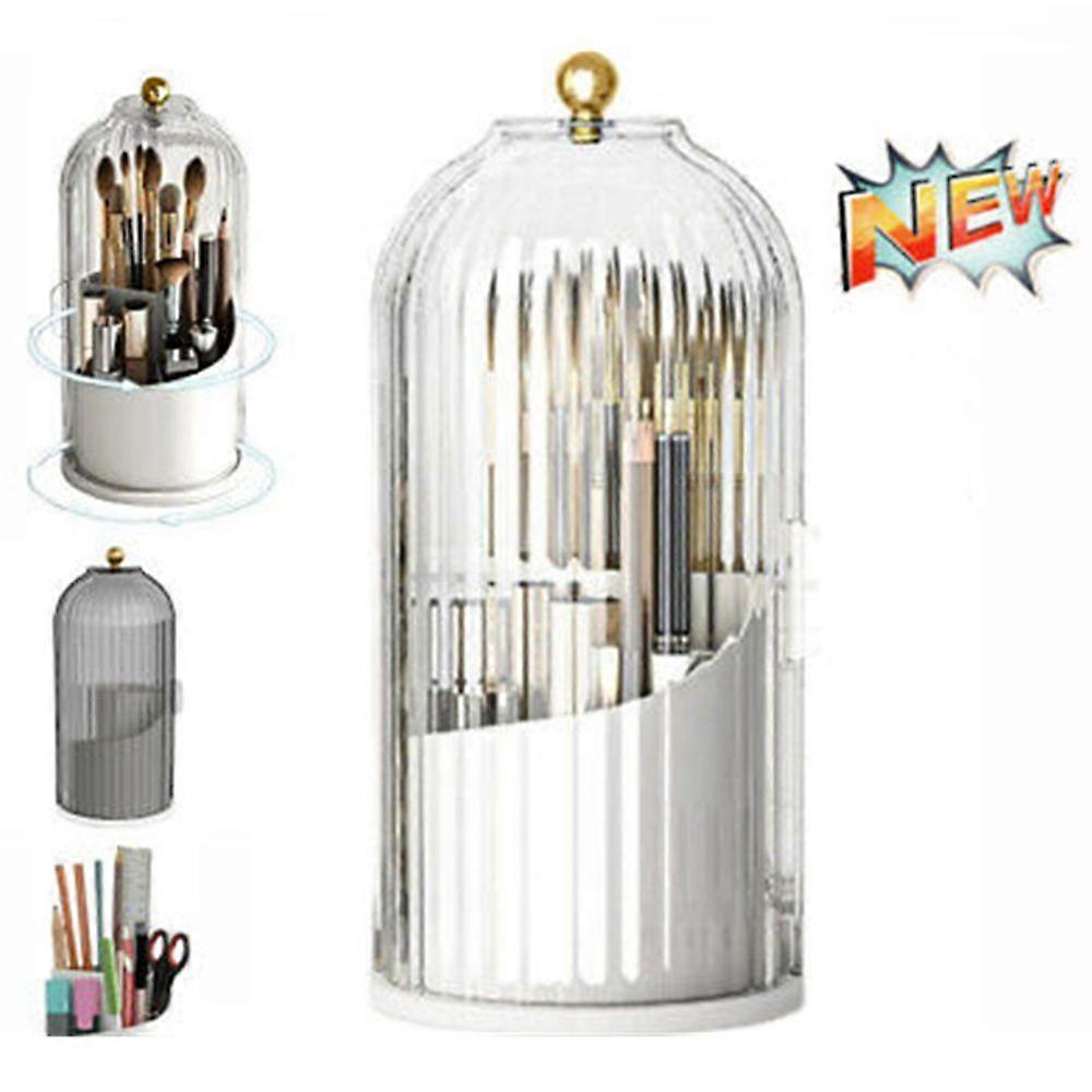 Multi-Function Rotating Bird Cage Toiletries Storage Rack, Concealed Toothbrush