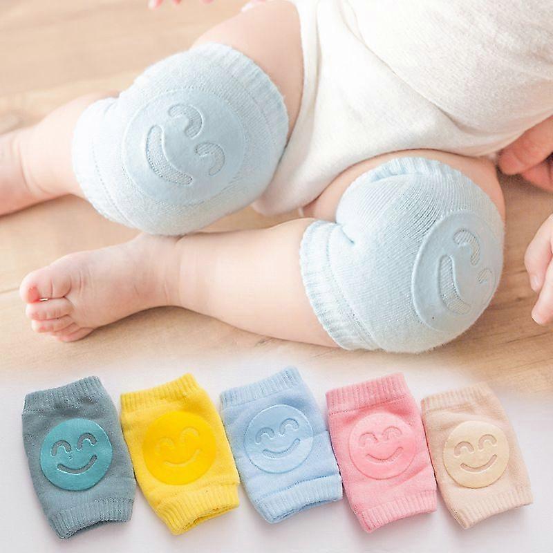 5pairs Knee Pads Child Safety Crawling Elbow Pad Toddler Accessories Smile Knee Pads Protector Safety Knee Leg Warmers
