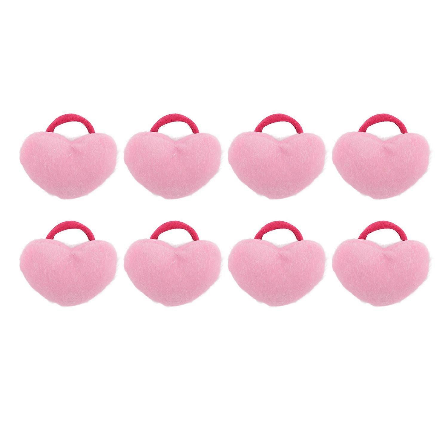 8pcs Sewing Pin Cushion Multipurpose Heart Shaped Soft Wrist Pin Cushion with Elastic Strap for Sewi