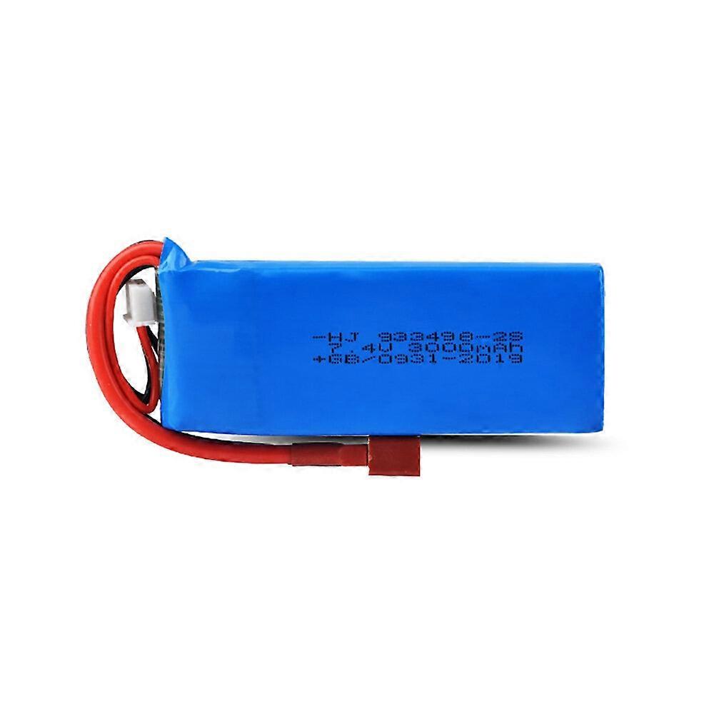 7.4V 3000MAH 25C 2S Universal Large Capacity Liop Battery for WLtoys 144001 RC Car