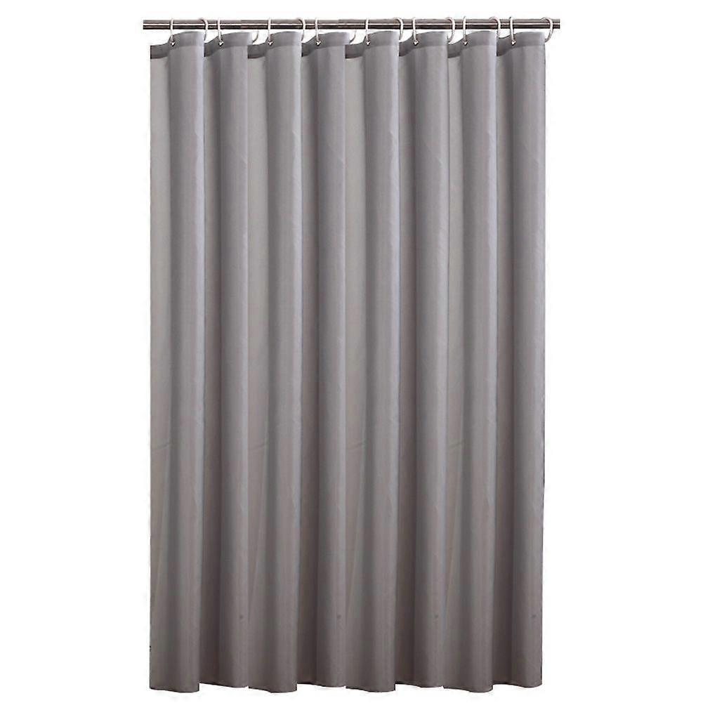 Durable Waterproof Mildew-proof Lightproof Bathroom Curtain with Hooks(4#)