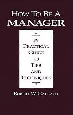 How to be a Manager