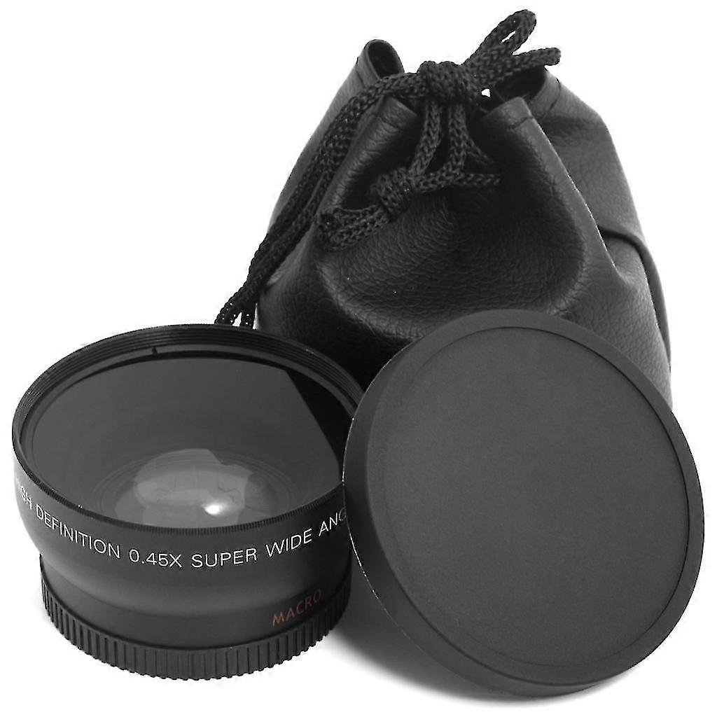55mm Macro Wide Angle Lens 0.45x Hd For Sony Dslr A230 A350 A300 A330 A500