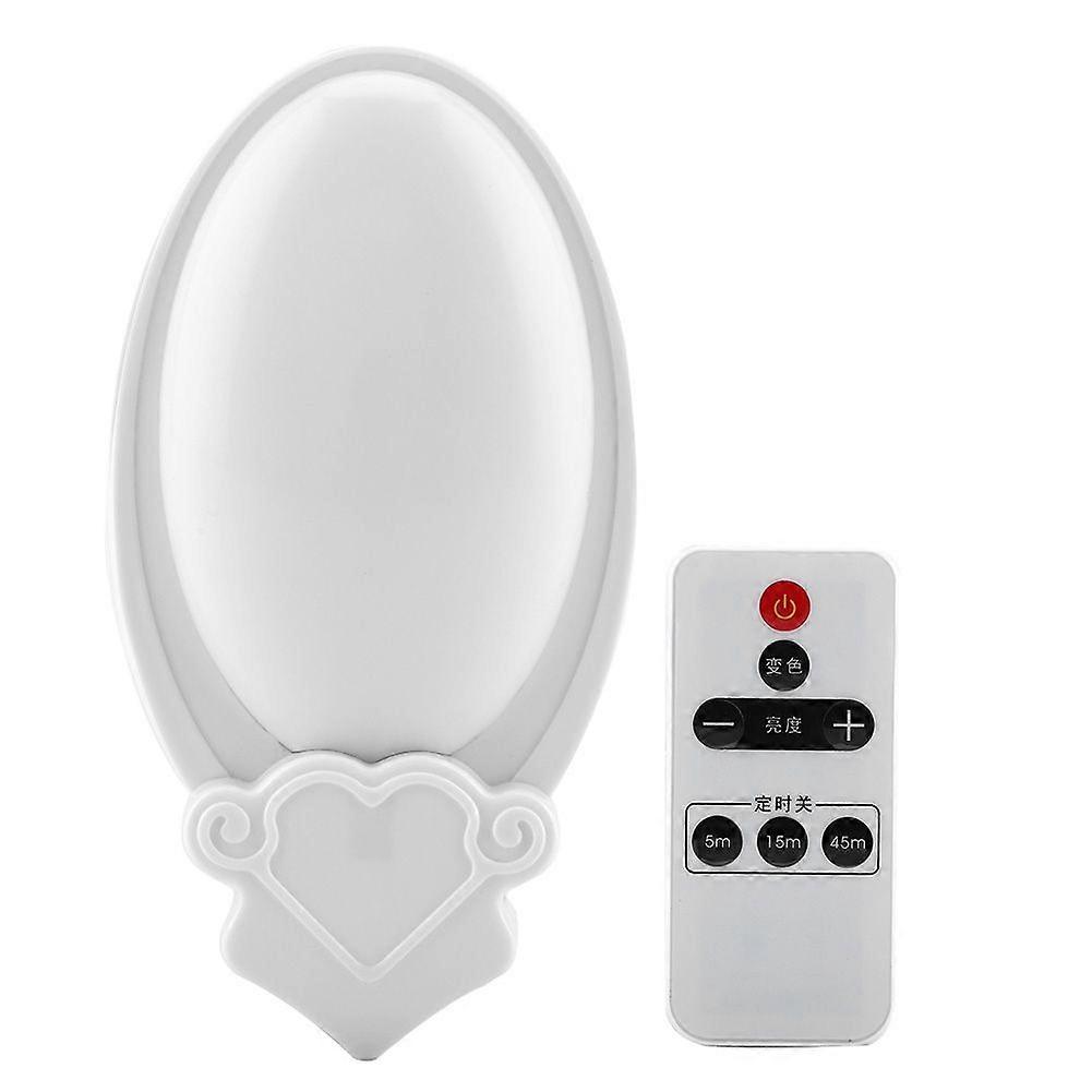 220V CN Plug without Pattern Smart 3-Color Night Light LED Lamp with Remote Control