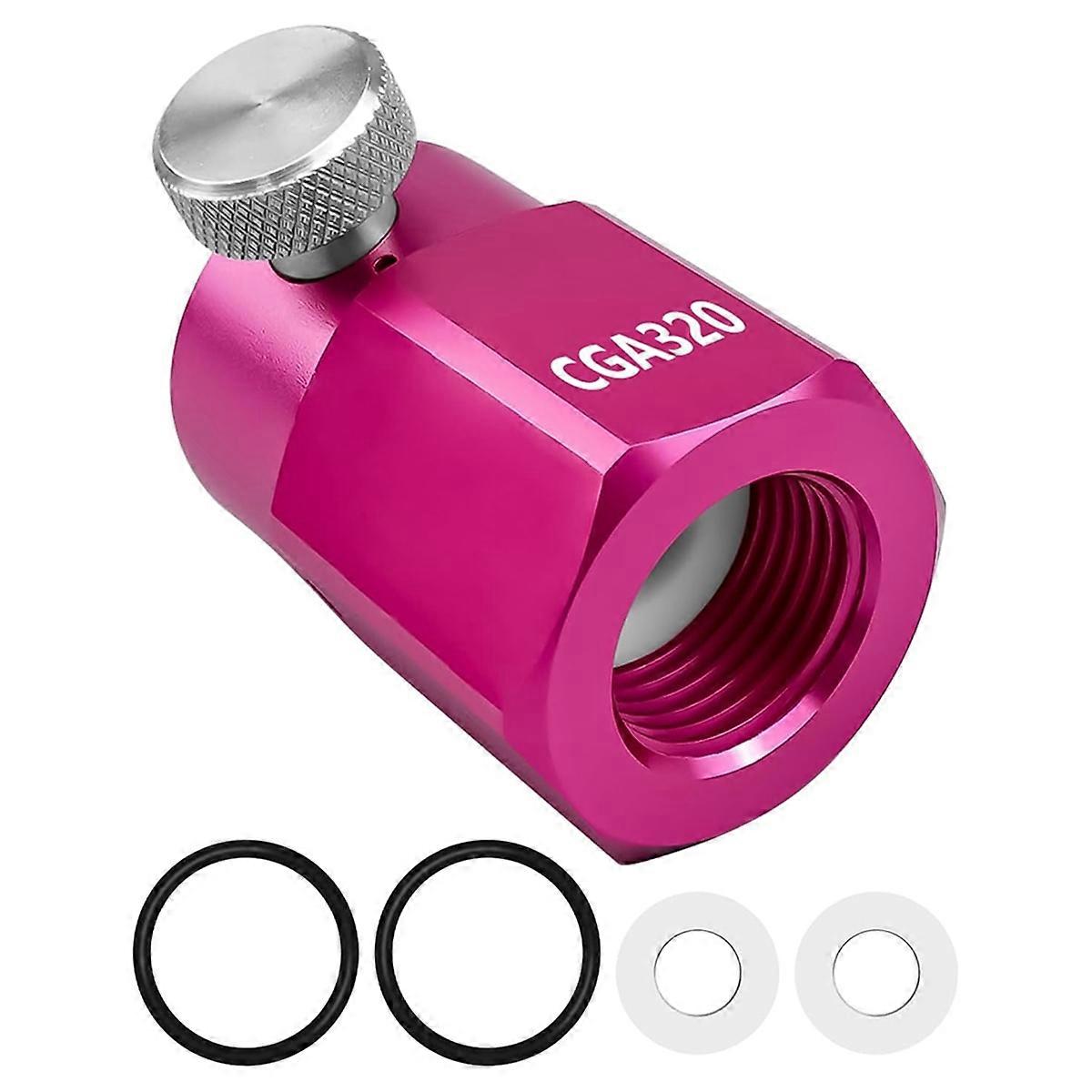 محول بديل Quick Connect Pink ، طقم موصل الخزان ل CGA320 القياسي الكبير
