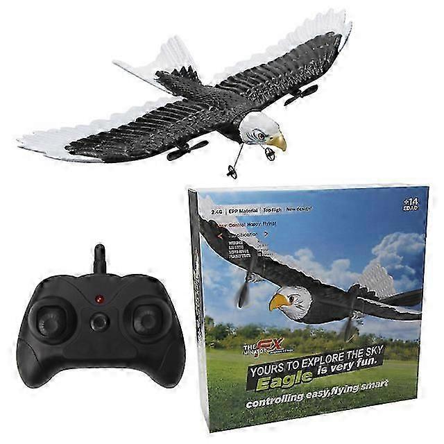 Rc Plane Wingspan Eagle Bionic Aircraft Fighter 2.4g Radio Remote Control Hobby Glider Airplane Foam Toys For Children Kids Gift