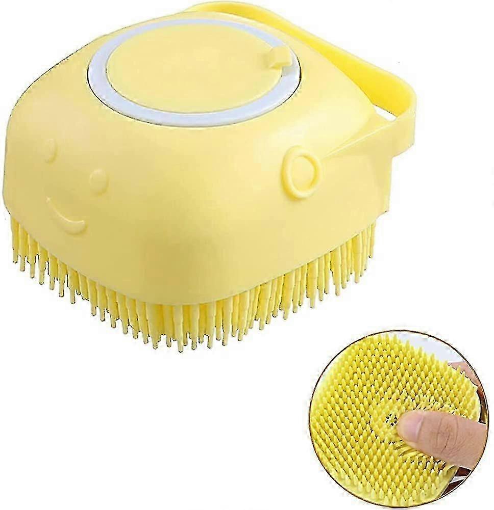 Dog Silicone Rubber Bathing Brush,pet Bath Brush,multi-functional Bath Massage
