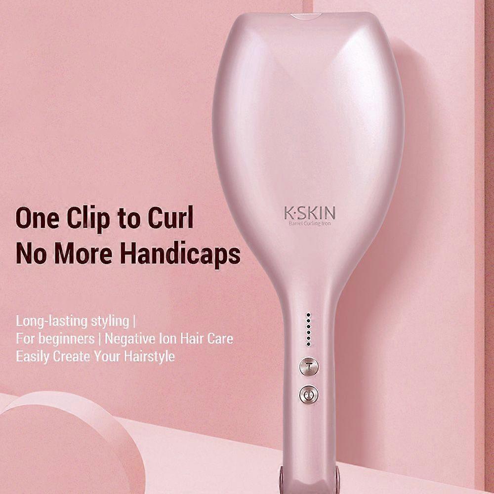 K-SKIN KS885 Curling Iron Curling Machine Negative Ion Egg-roll Hair Styling Iron Fluffy Non-Harmful Long-Lasting Hair Styling 40mm Clipper Adjustable