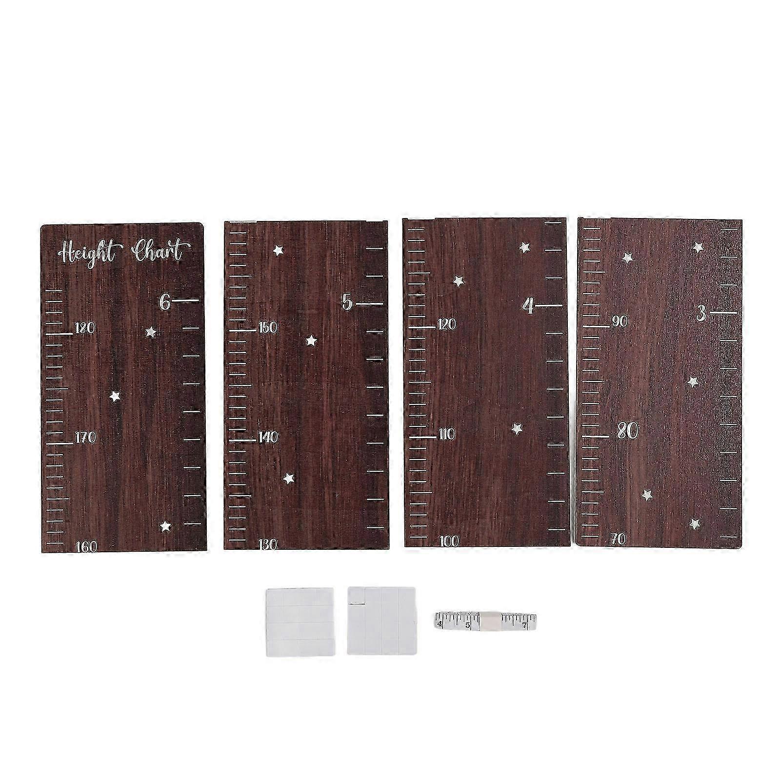 Easy-to-Install Wooden Growth Ruler for Kids and Toddlers - Precise Height Measurement