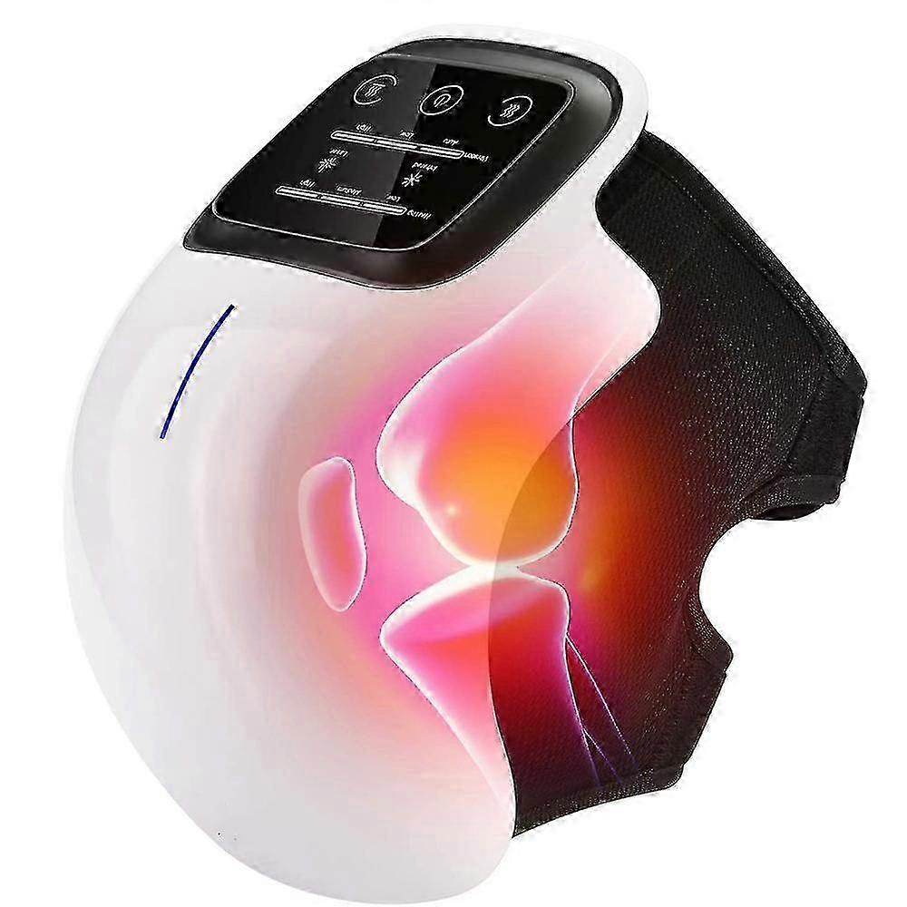 Cordless Knee Massager, Powerful Battery Infrared Deep Heat For Knee Joint Pain Relief, Laser Vibration Therapy For Arthritis, Swelling, Stiffness