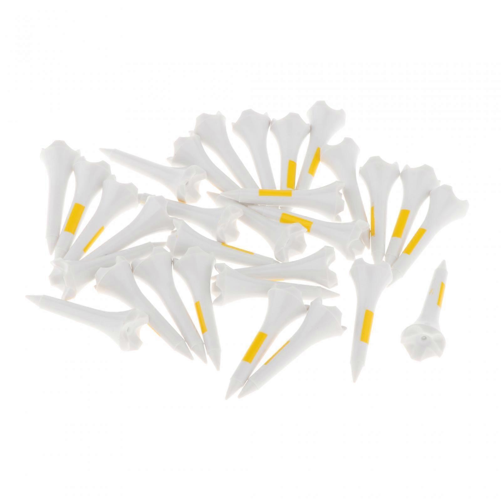 30 Pieces Plastic Golf Tees Golf Holder Practice Tool Reusable Flexible Stable