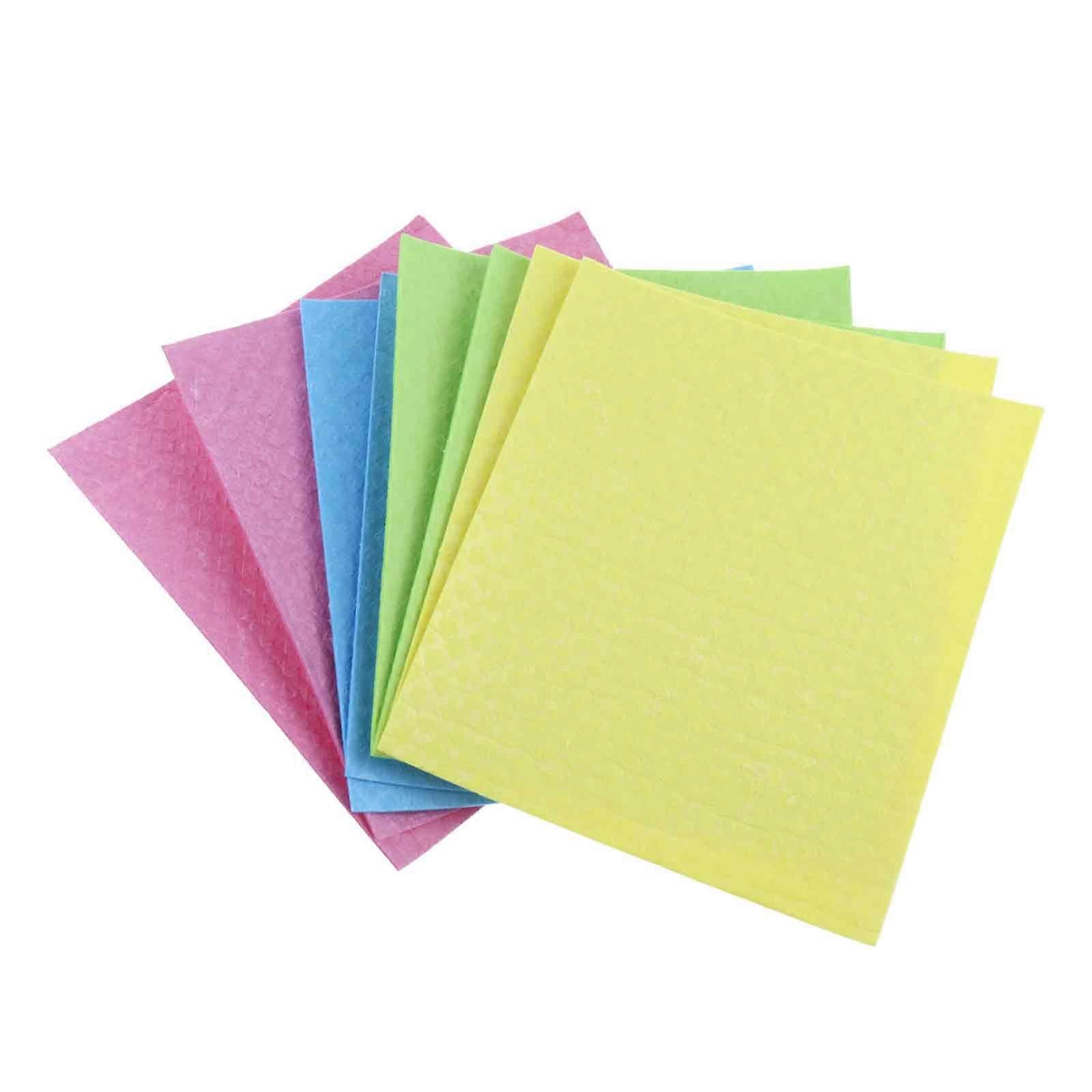 8kpl keittiön astiapyyhkeet - keltainen + sininen + ruusunpunainen + omenanvihreä