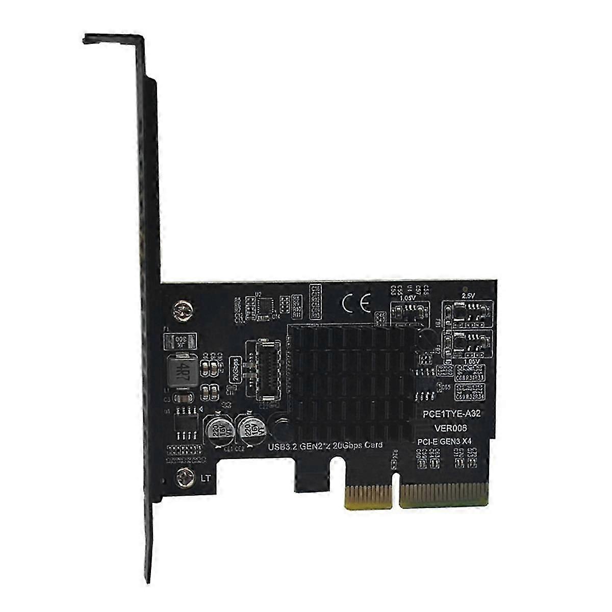 USB3.2 Uitbreidingskaart GEN2X2 20Gbps PCIE 4X Adapter TYPE-C Voorzijde A-TOETS/TYPE-E