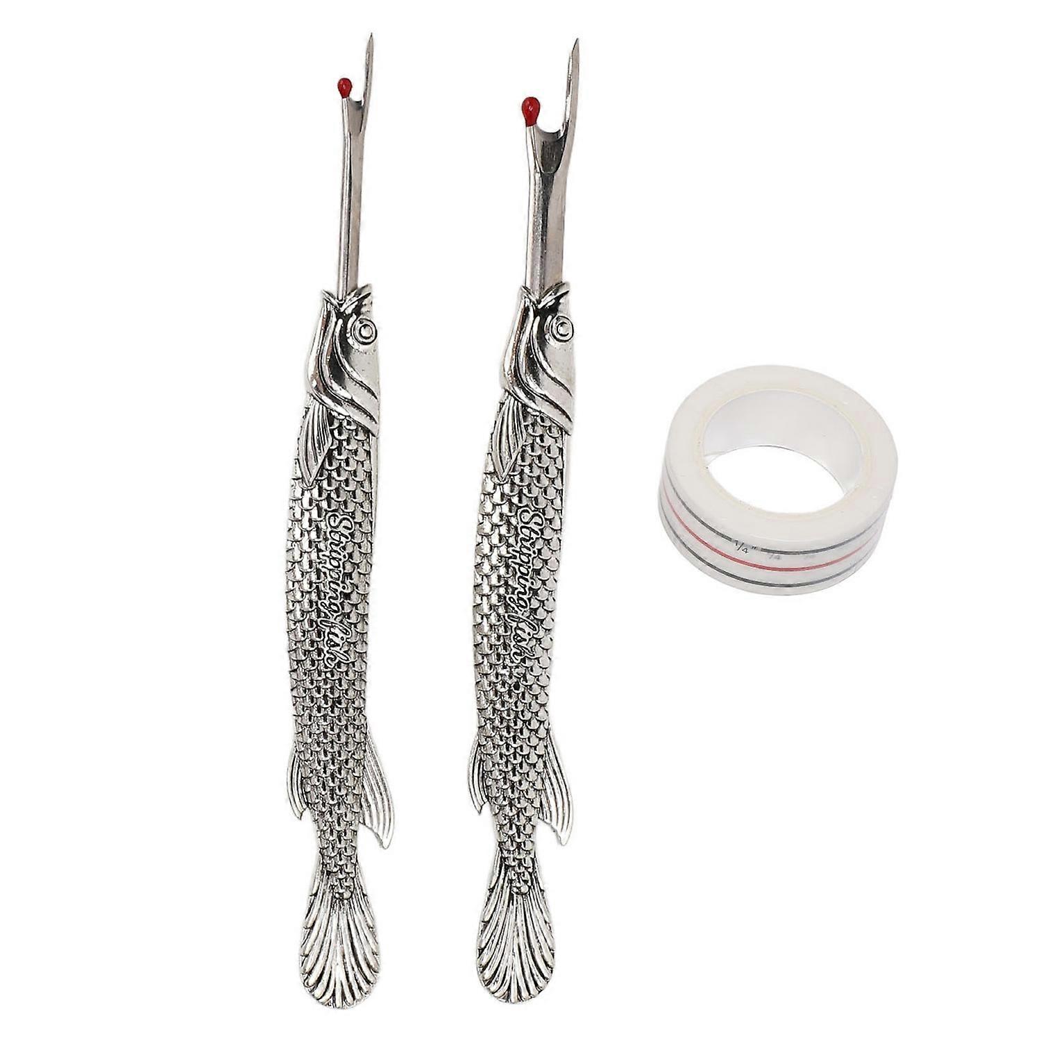 Seam Ripper Multifunctional Sewing Seam Thread Remover with Masking Tape for Cross Stitch Silver