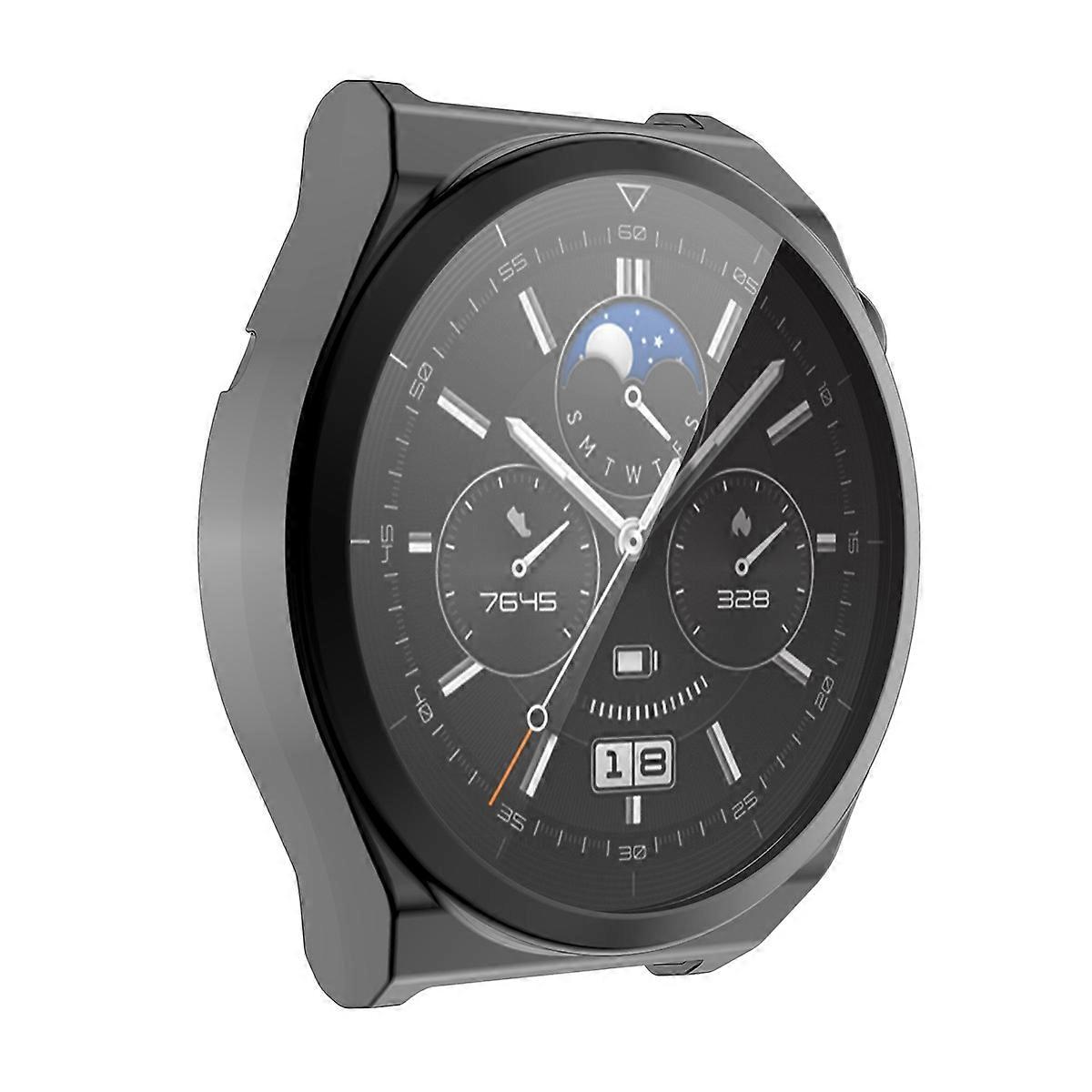 For Huawei Watch GT 3 Pro 46mm ENKAY Full Coverage Electroplated Soft TPU Case with Screen Protection