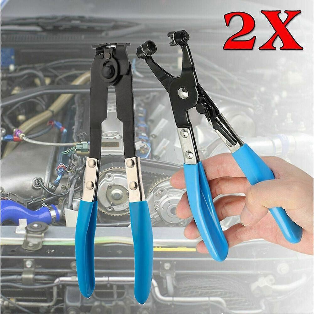 Economical And Practical Hose Clamp Pliers, Universal Tool For Daily Workshop Use, Anti-Slip Grip, Carbon Steel Construction, Adjustable Jaws,