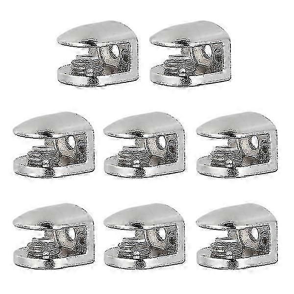 8 قطع Zine سبائك الزجاج المشابك تحديد المشابك الزجاج قوس لسمك 6-8mm Yw