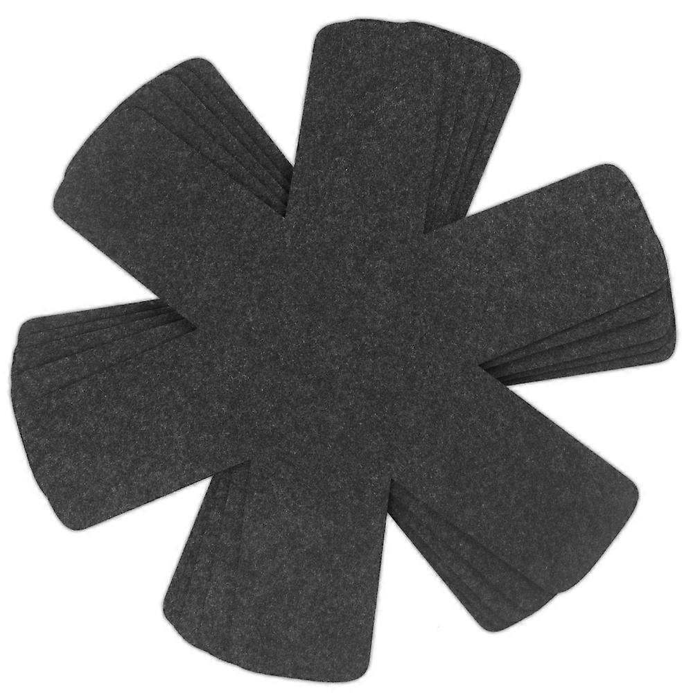 Large Soft Felt Pan Protector: Space-Saving, Adjustable & Washable for All Cookware