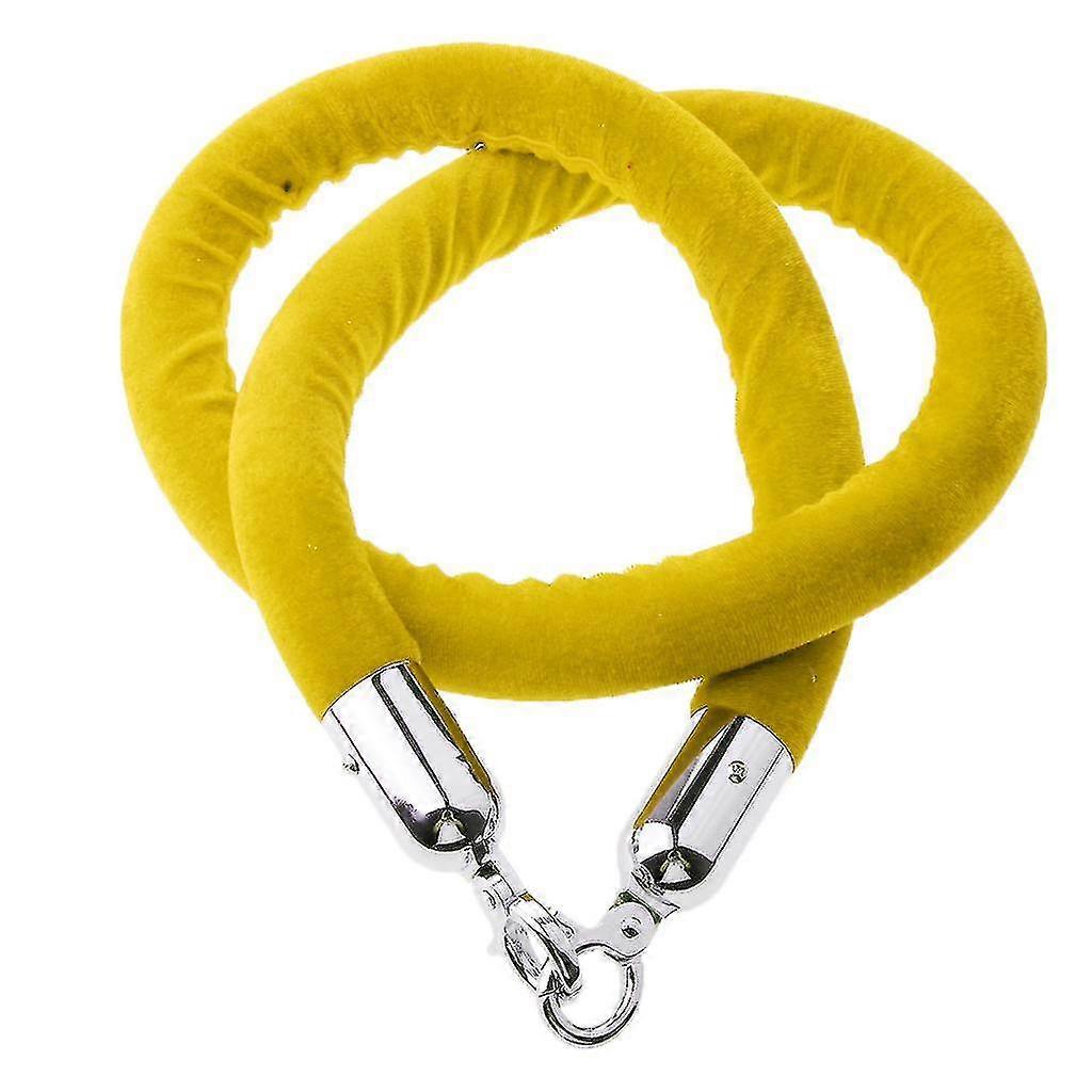 1.5m Velvet Rope Crowd Control Stanchion Post Queue Line Barrier Red