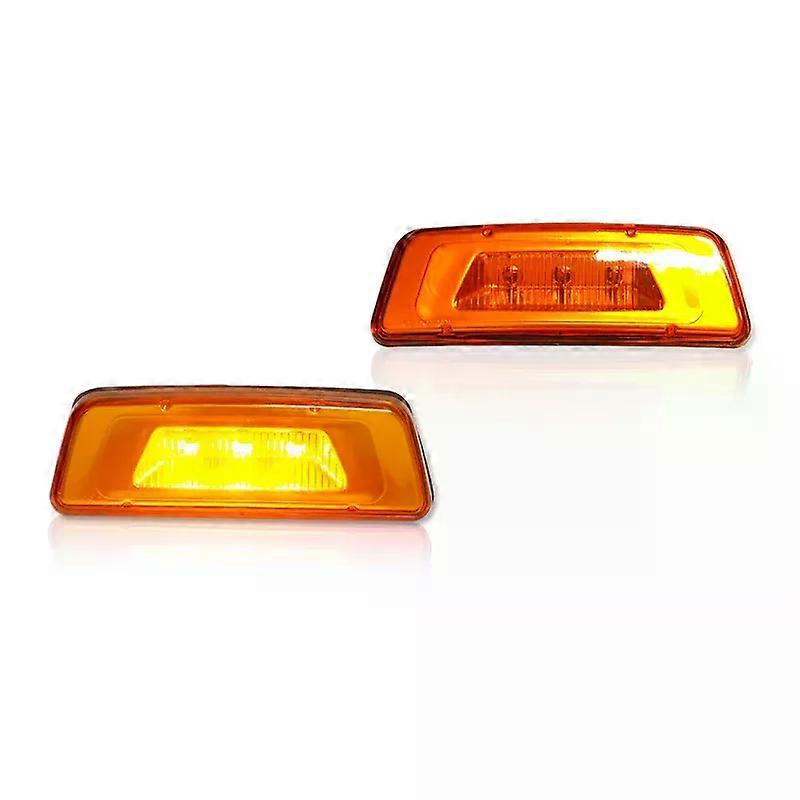 Applies toFor Kenworth T680,T700,T880, For Peterbilt 567 Set-Back Axle models Amber LED Car Front Side Marker Lights Wheel Arches Lights