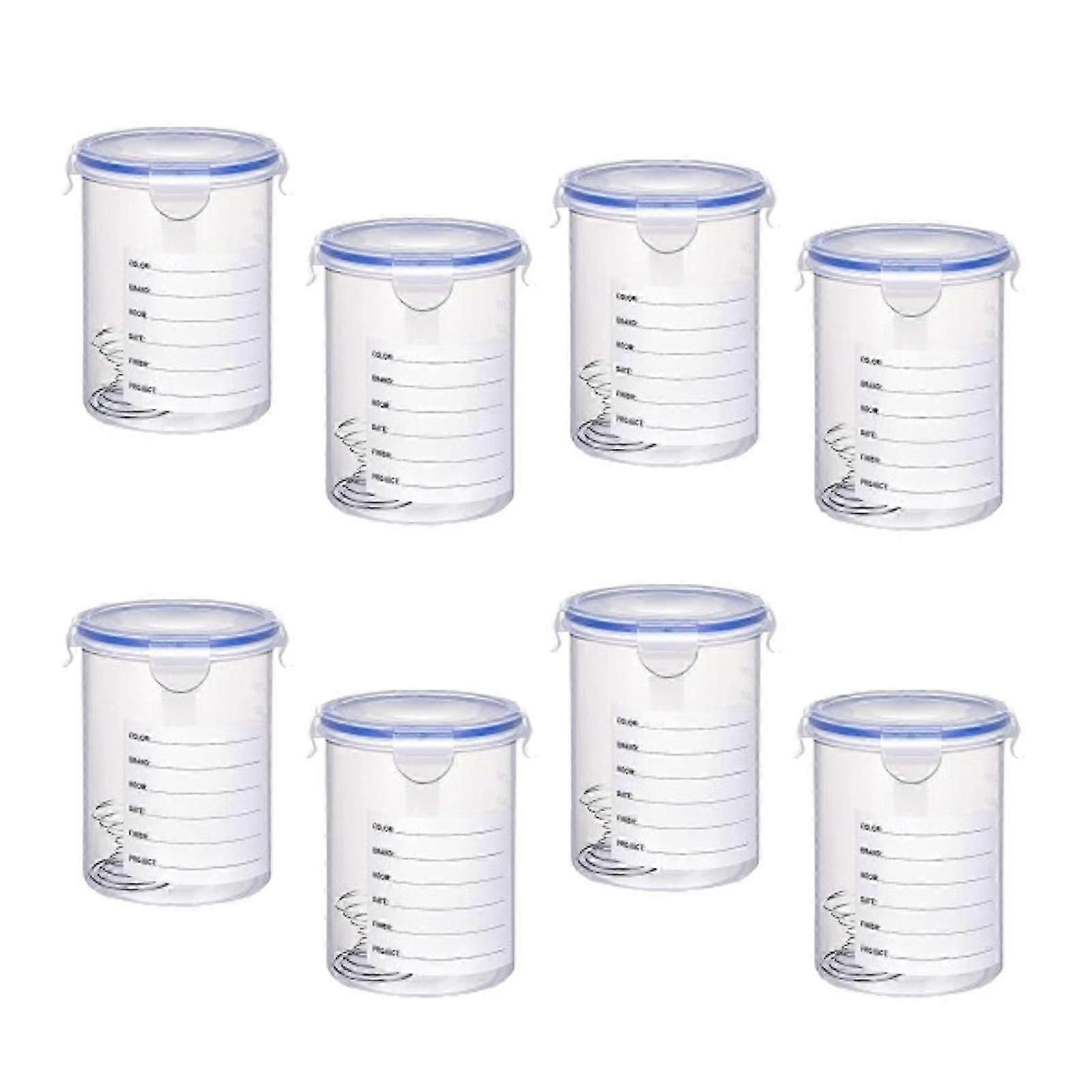 8 Pieces Paint Containers Repainting Leftover Paint Paint Storage Containers 800ml