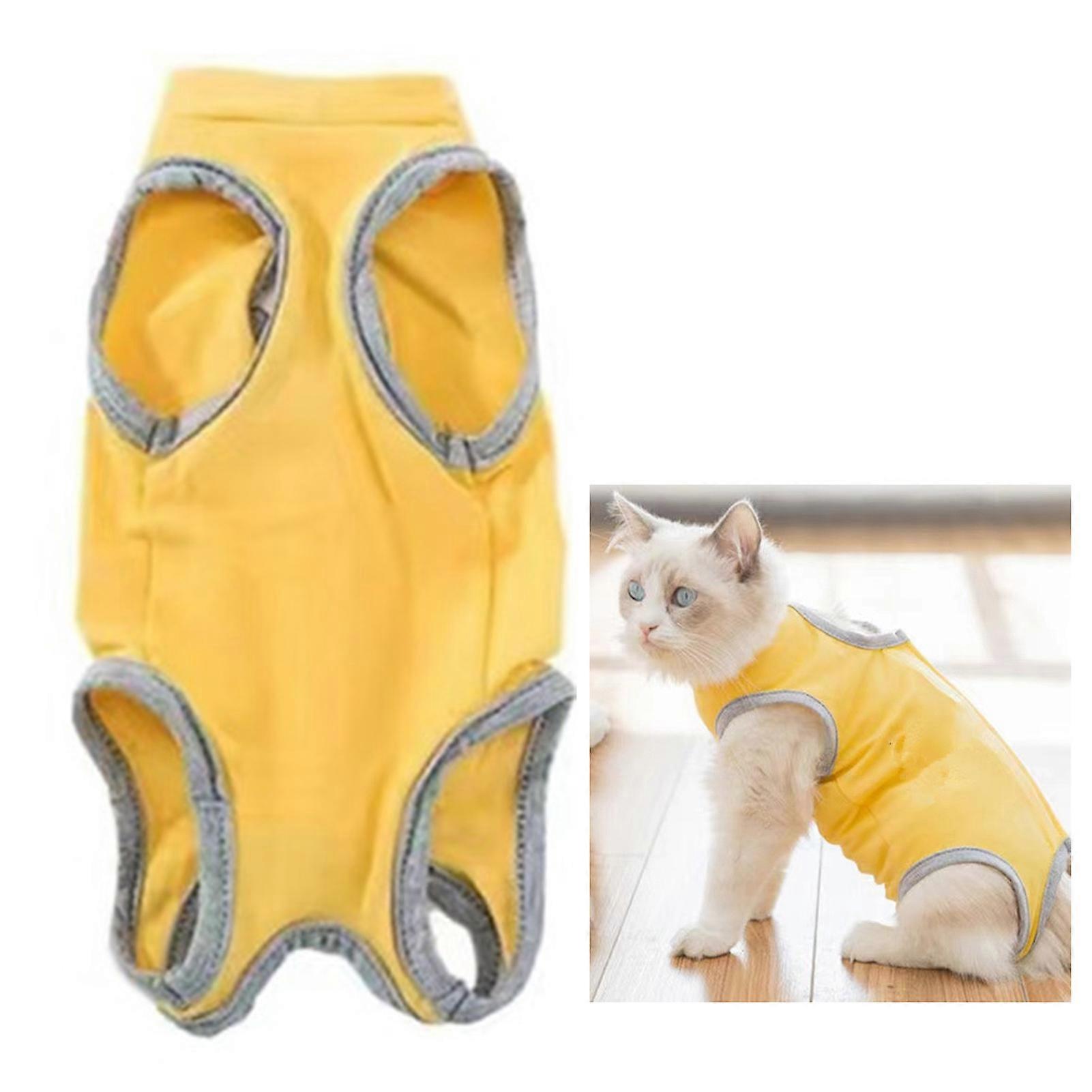 Cat Recovery Suit Prevent Licking Breathable Comfortable Kitten Surgical Recovery Suit for Abdominal Recovery Weaning L 