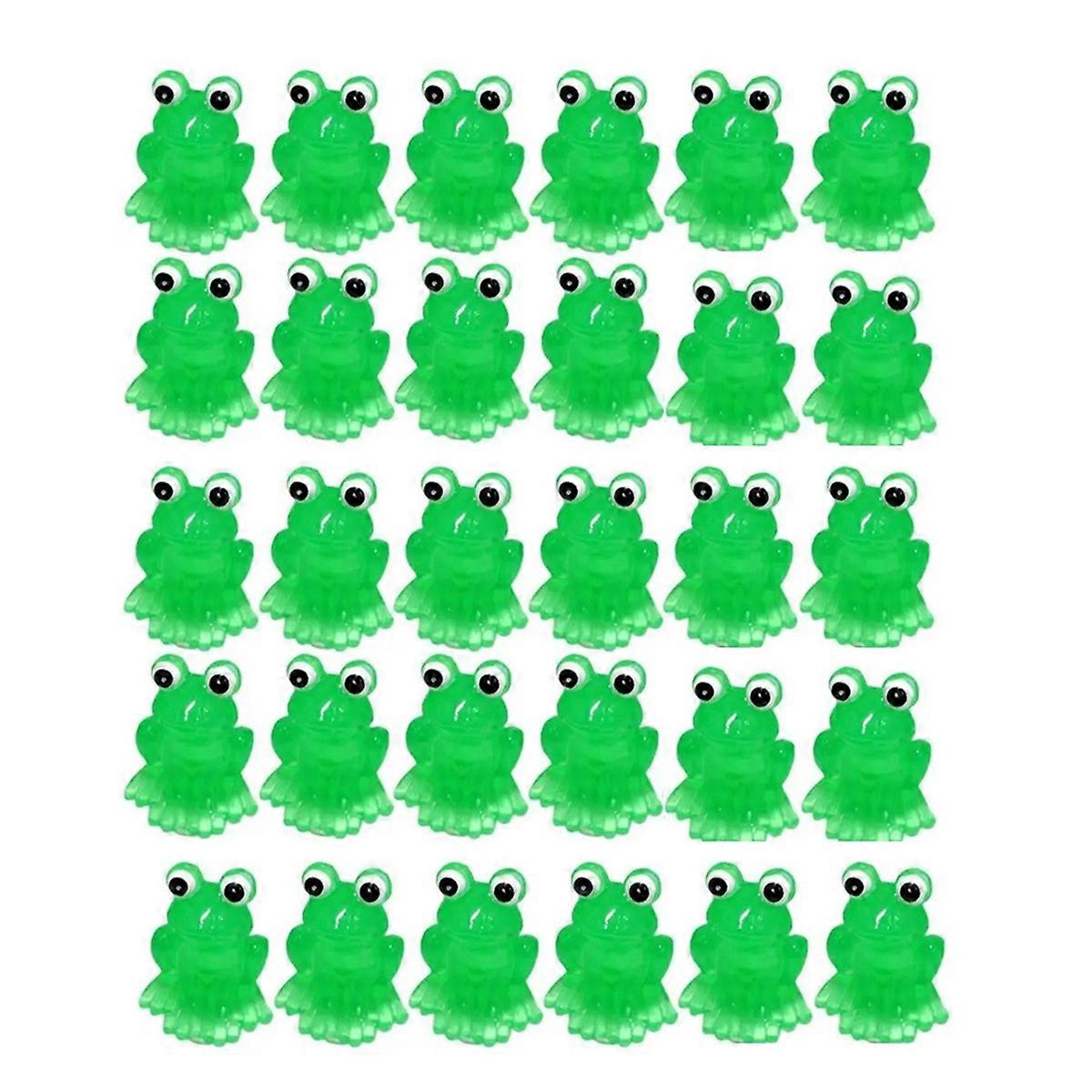 Luminous Mini Frogs Glow In The Dark Miniature Figurines A
