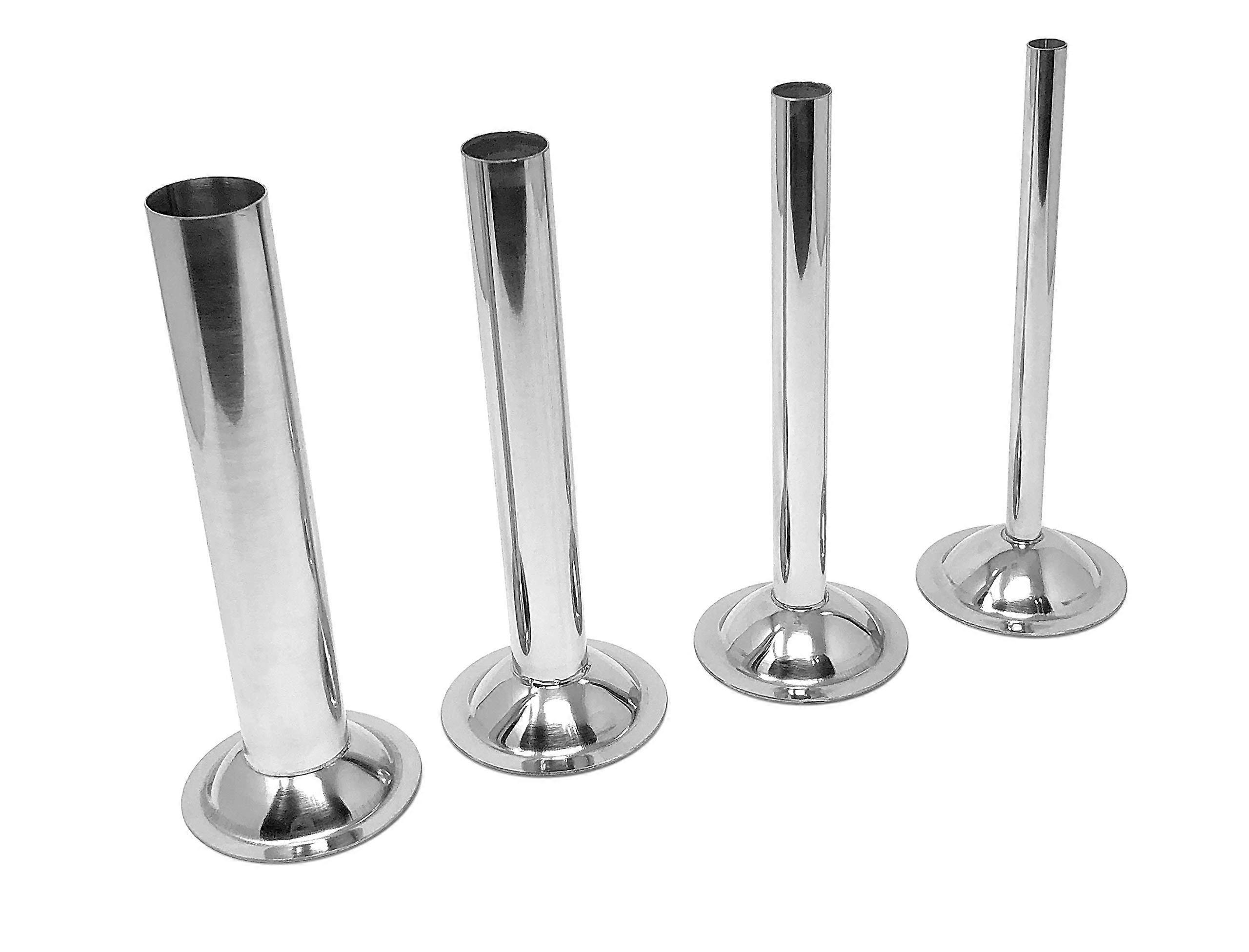4 Set Stainless Steel Sausage Stuffing Tubes for Meat Grinder #10/#12 Size