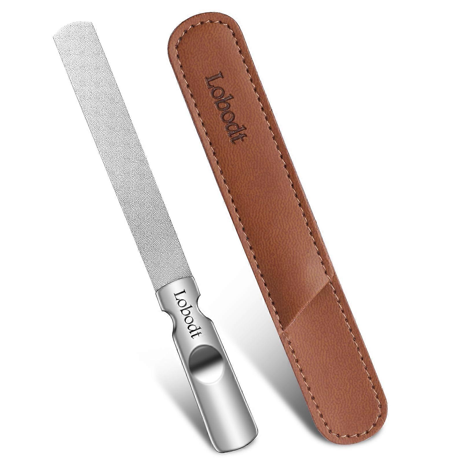 Stainless Steel Double-Sided Metal Nail File for Home and Salon Use, Mini Size Grooming Tool with Precision Edges