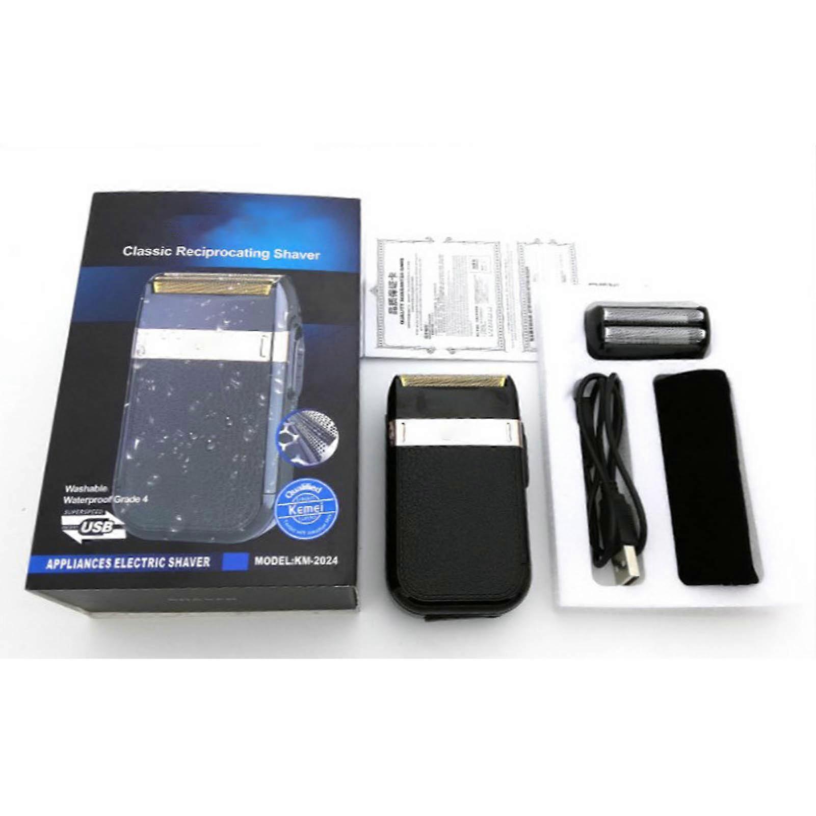 Reciprocating Beard Clipper Electronic Professional Rechargeable Beard Cutting Trimmer for Home