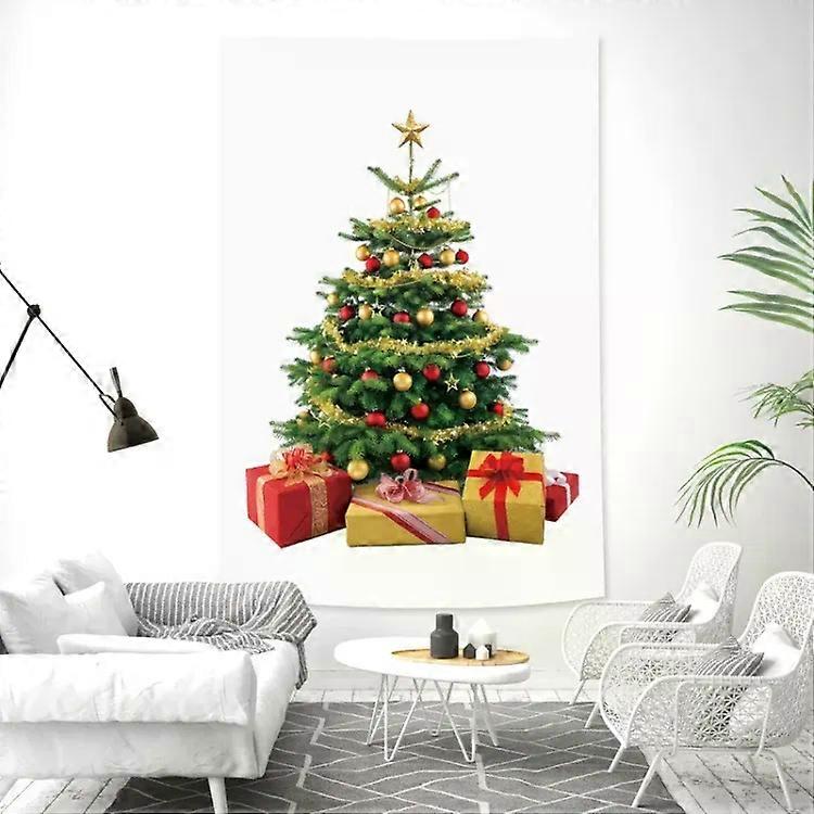 Christmas Tree Tapestry-Rectangular Peach Skin Mural 100x150cm by 14