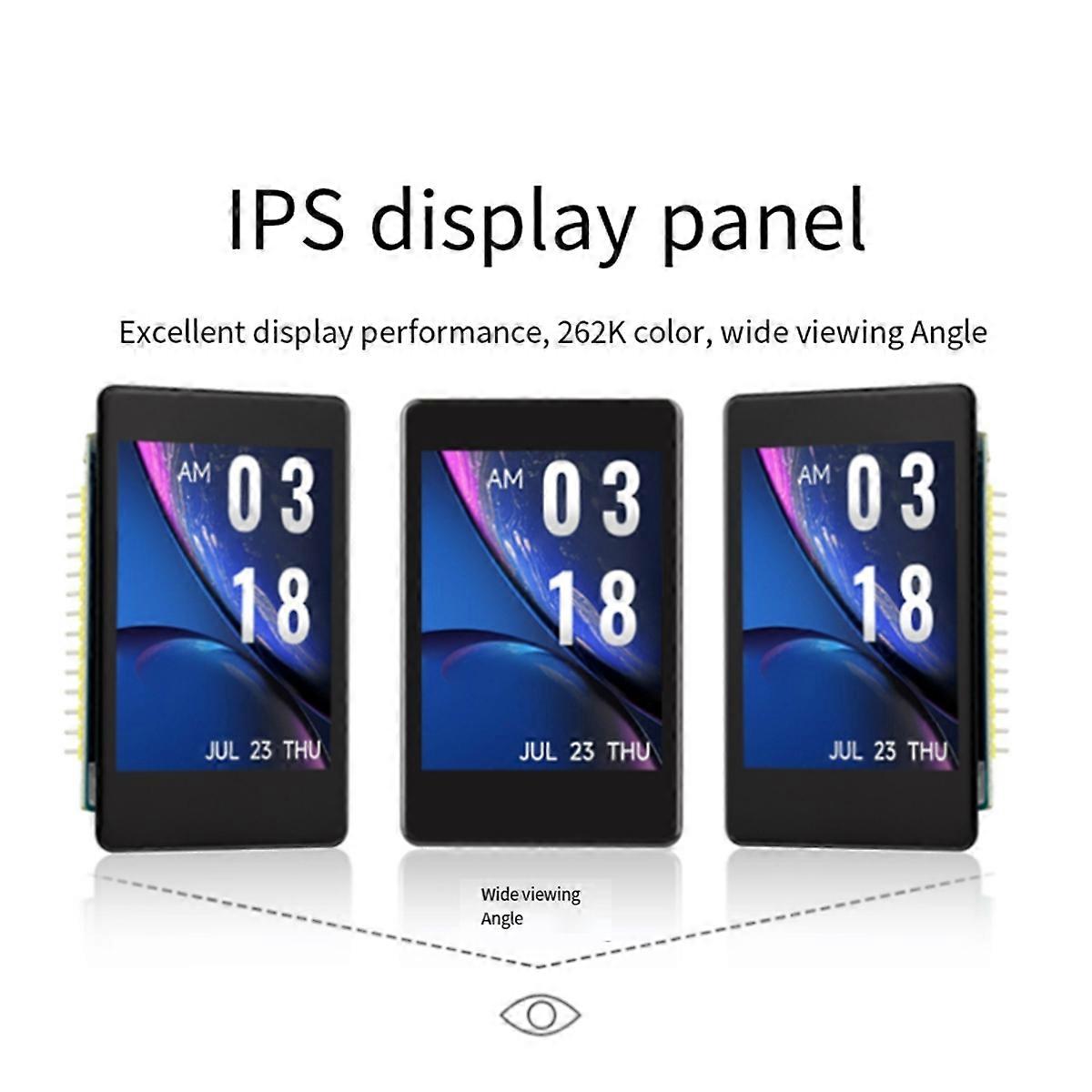 RP2350 2-Inch LCD Development Board Capacitive Touch Display 240x320 Pixels IPS Panel with Display