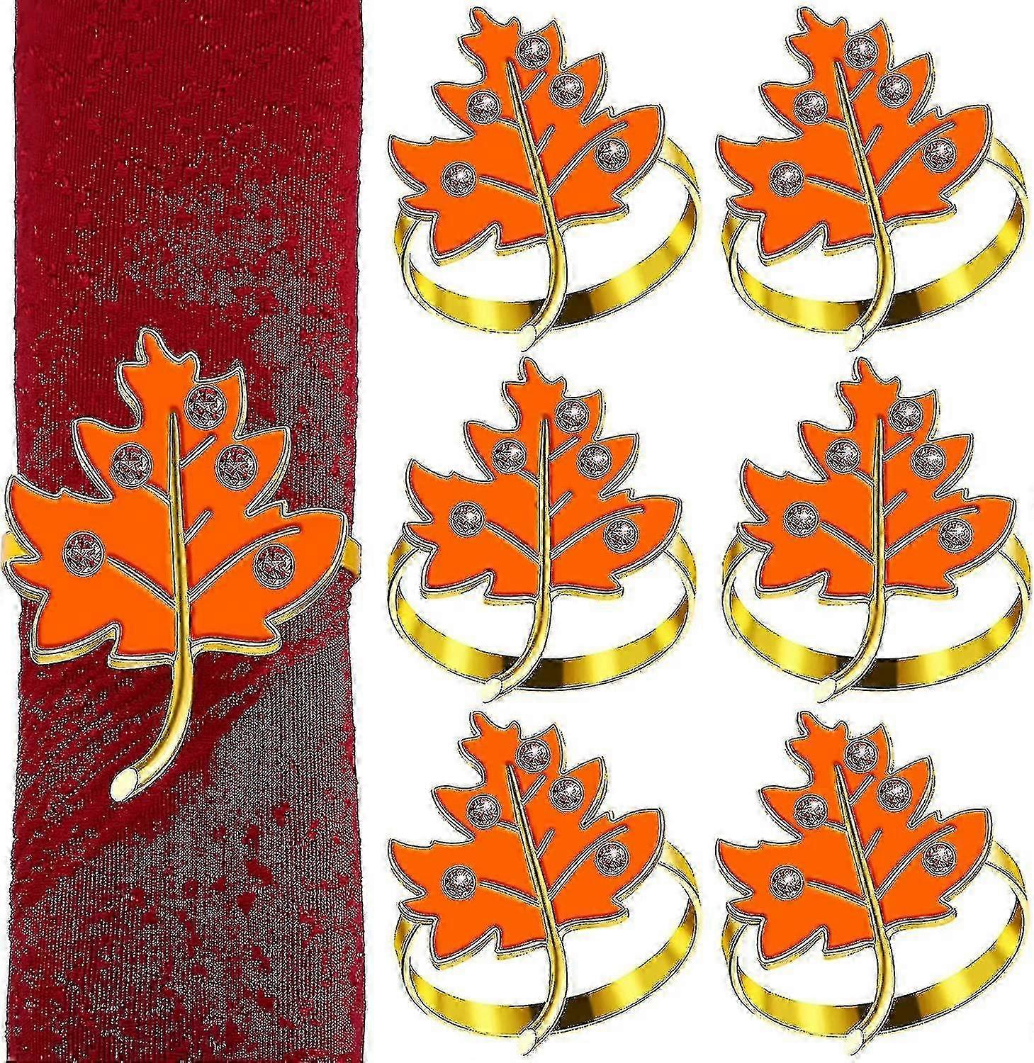 JiaWei Maple Leaf Napkin Rings AQc