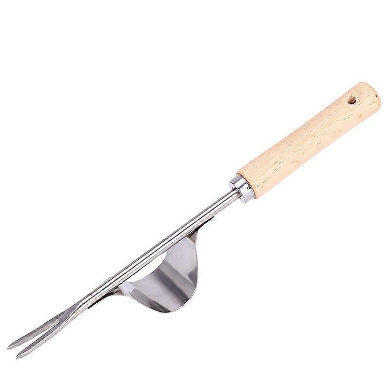 Weeding Tool Garden Weeding Fork Manual Weed Puller Hand Tool Garden Outdoor Removal Farmland Puller Dandelion Manual Digging Lawn Weeder Transplant H