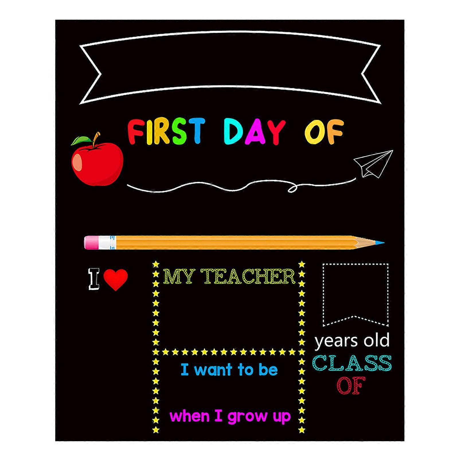 School Opening Double-sided Message Board Introduce Your Name/Age/Class Message Board for Home School Home Tool