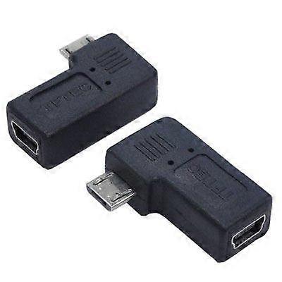 USB Mini 5pin to Micro USB Left L Type Adapter USBM5-MCLLF, Compact Design, Durable Compatibility