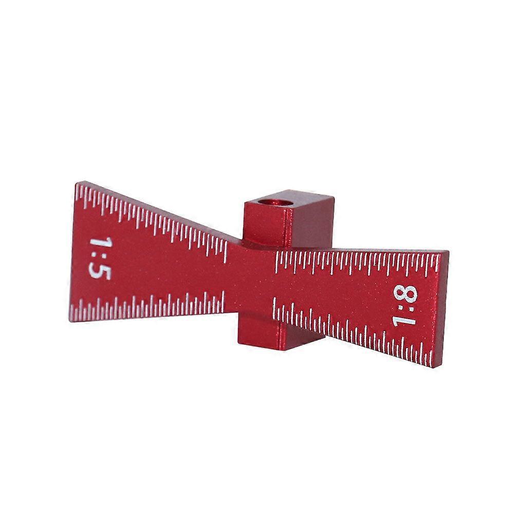 Aluminum Alloy Joint Marking Template For Woodworking - 1:5 & 1:8 Angles, Durable, Wear-resistant, Black/red Options
