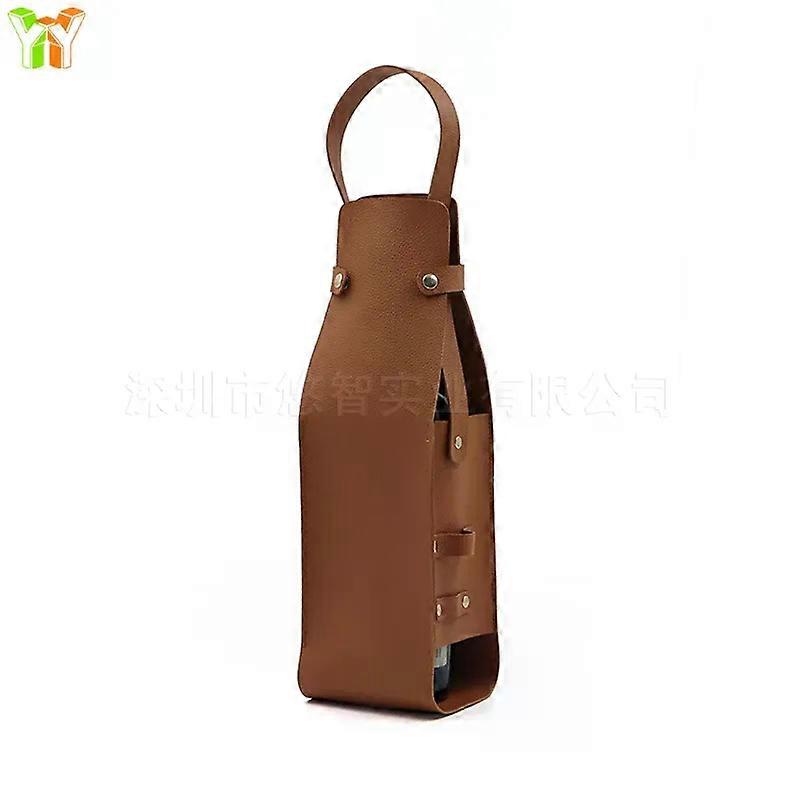 Wein Geschenktasche Wiederverwendbarer Leder Wein Tote Carrier Double Layer Champagner Bier Geschenk Taschen Träger für Geburtstags-Brautduschen