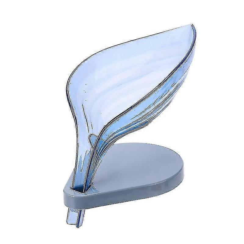 Bar Soap Holder Leaf Shape - Self Draining Soap Dish For Bar Soap, Decorative Plastic Soap Tray