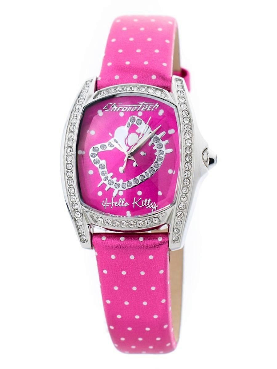 Chronotech Rosa Äkta Läder CT7094SS-42 Damklocka