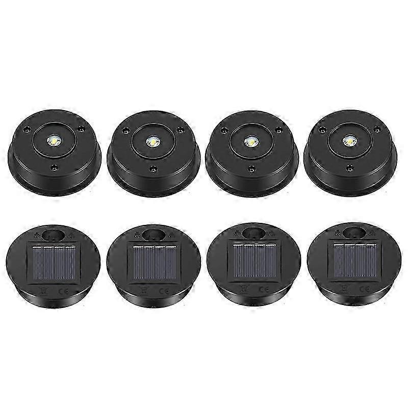 8 Pcs Solar Lights Replacement Top Solar Lantern Parts LED Solar Panel Lantern Lid Lights for Outdoo Edition C