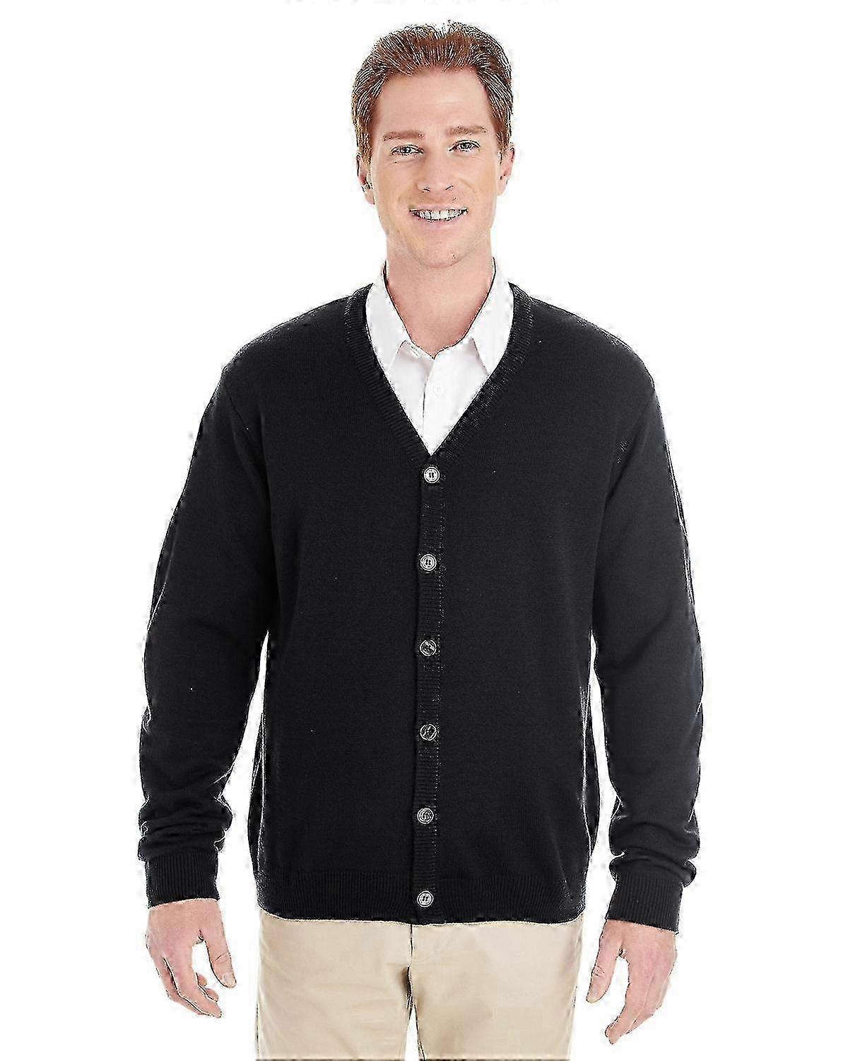 Buttoned V-Neck Sweater Cardigan for Men