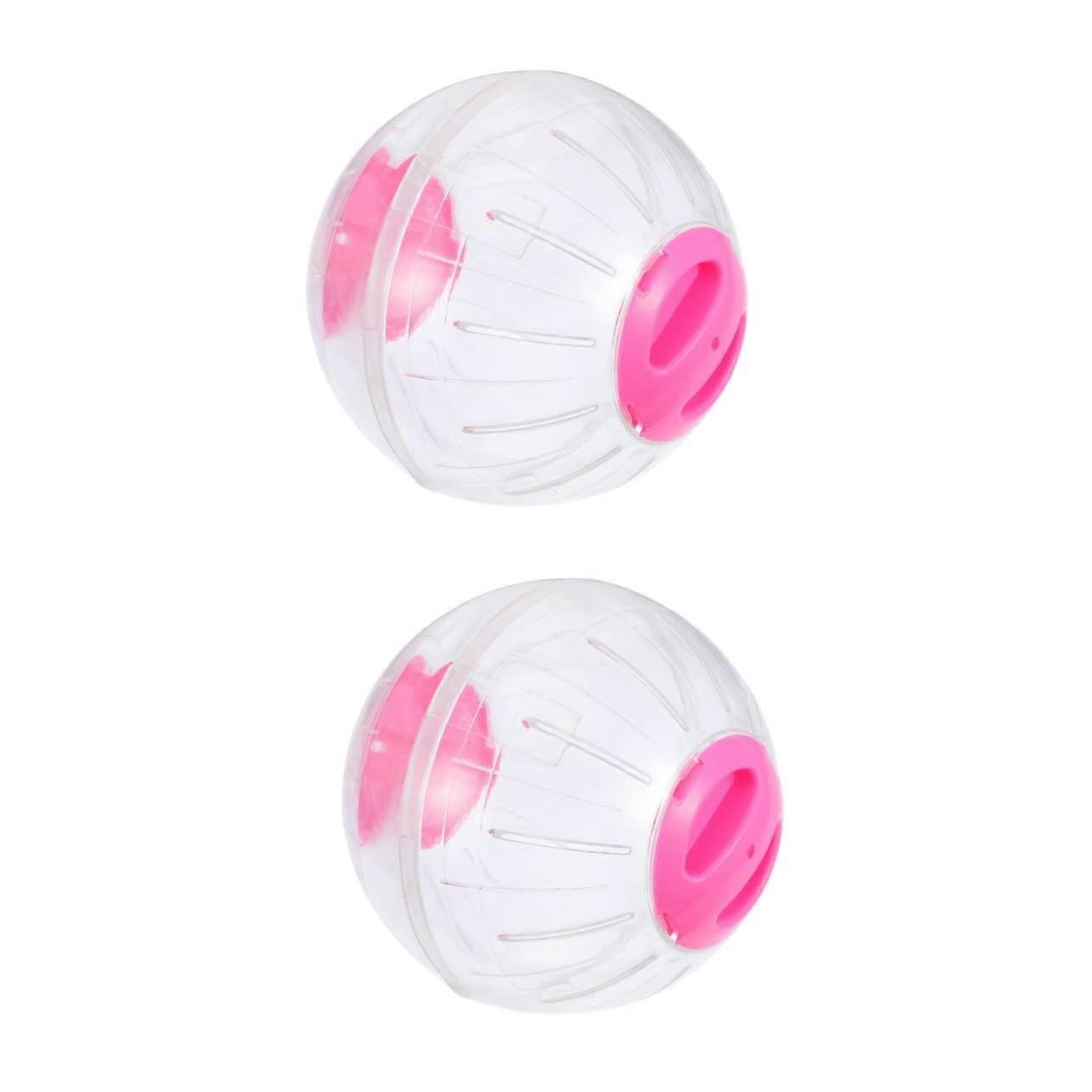 Hamster Running Ball Set of 2 - Durable Exercise Toy for Hamsters, Safe Plastic, Fits Standard Hamster Cages