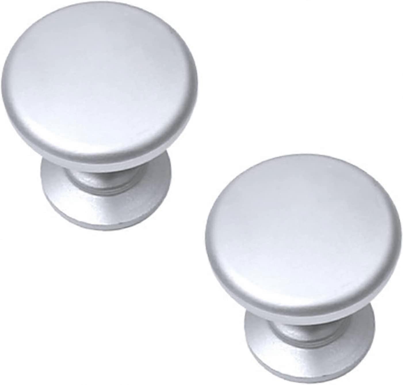 Wardrobe Door Handles 2 Pack - Invisible Finger Edge Pull Drawer Handles for Furniture, Modern Style, Black Finish